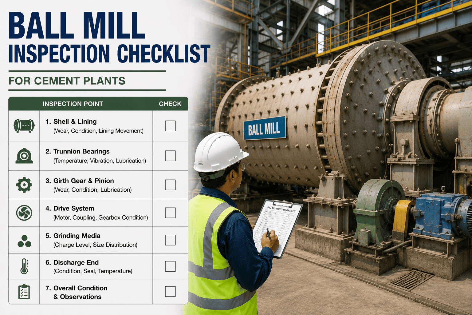 ball-mill-inspection-checklist-cement-plants