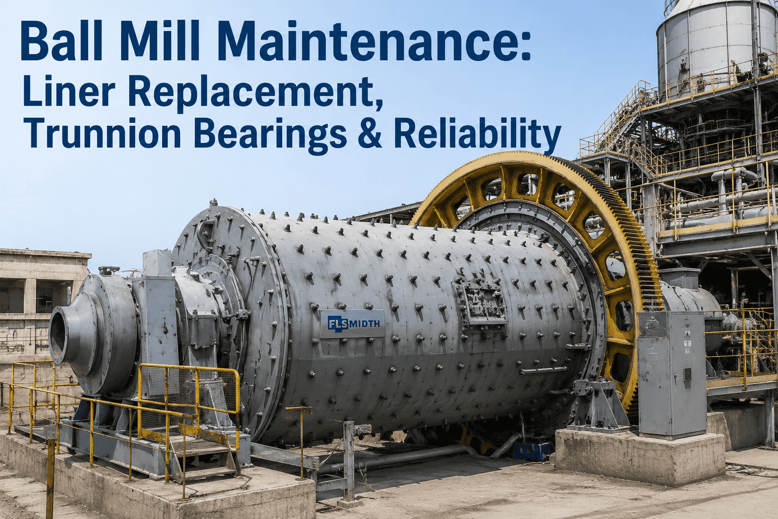 ball-mill-maintenance-liner-trunnion-bearing-guide