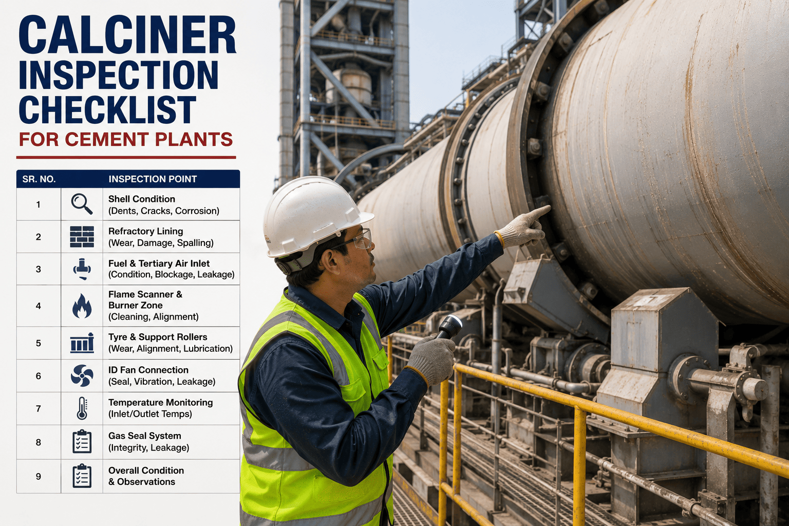calciner-inspection-checklist-cement-plants