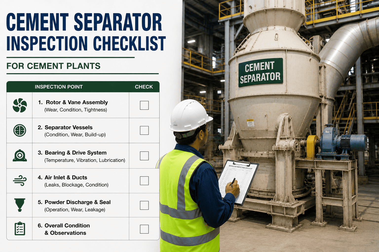 cement-separator-inspection-checklist-cement-plants