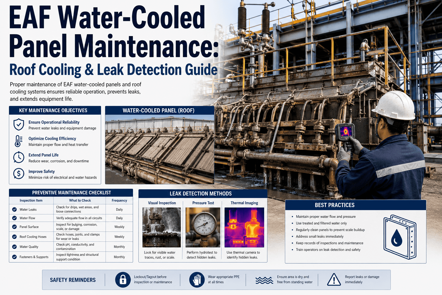 eaf-water-cooled-panel-roof-maintenance-guide