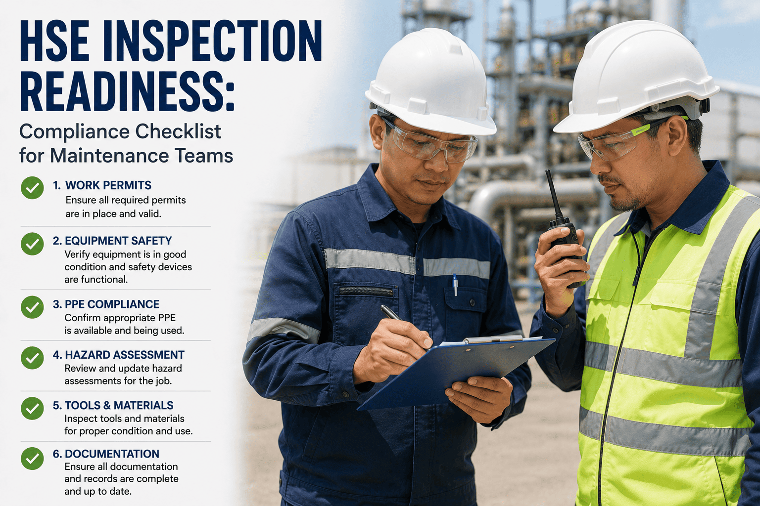 hse-inspection-readiness-uk-2026-maintenance-compliance-playbook