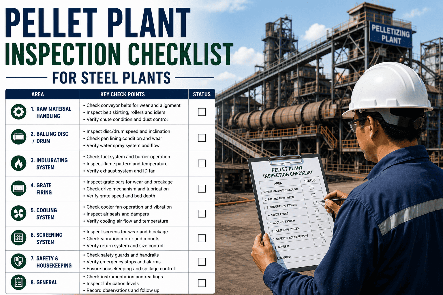 pellet-plant-inspection-checklist-steel-plants