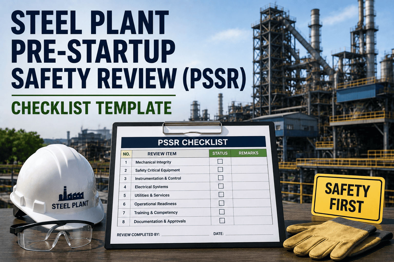 pre-startup-safety-review-pssr-template-steel-plant