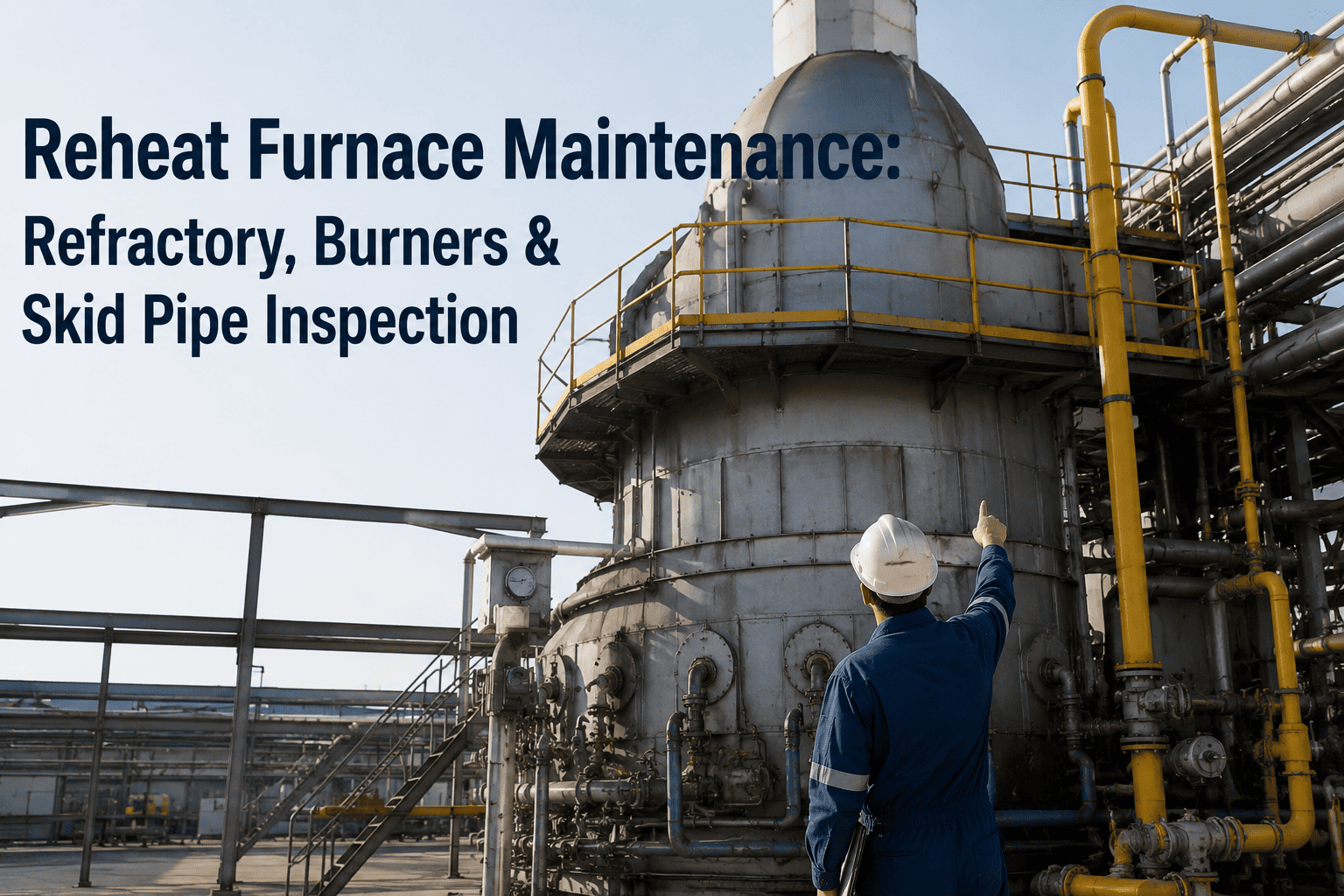 reheat-furnace-maintenance-refractory-skid-pipe-guide