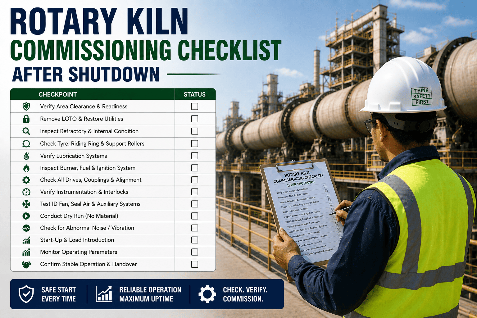 rotary-kiln-commissioning-checklist-after-shutdown