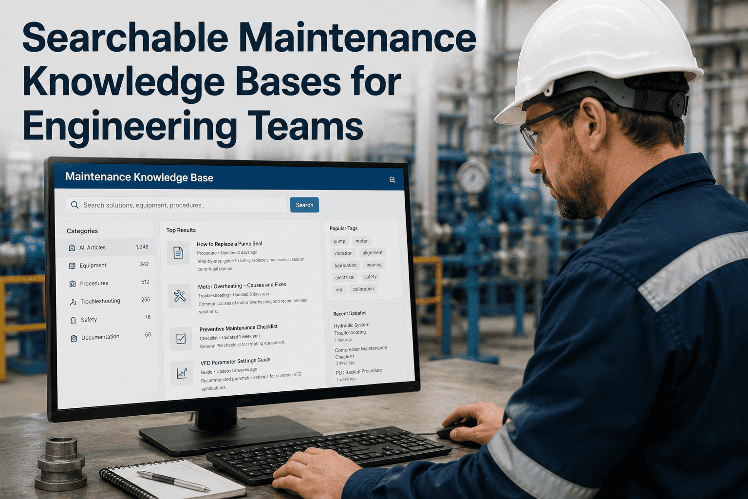 searchable-maintenance-knowledge-bases-for-engineering-teams