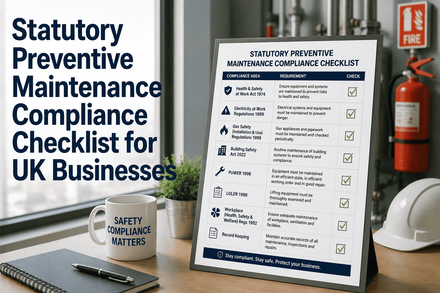 statutory-preventive-maintenance-compliance-checklist-uk