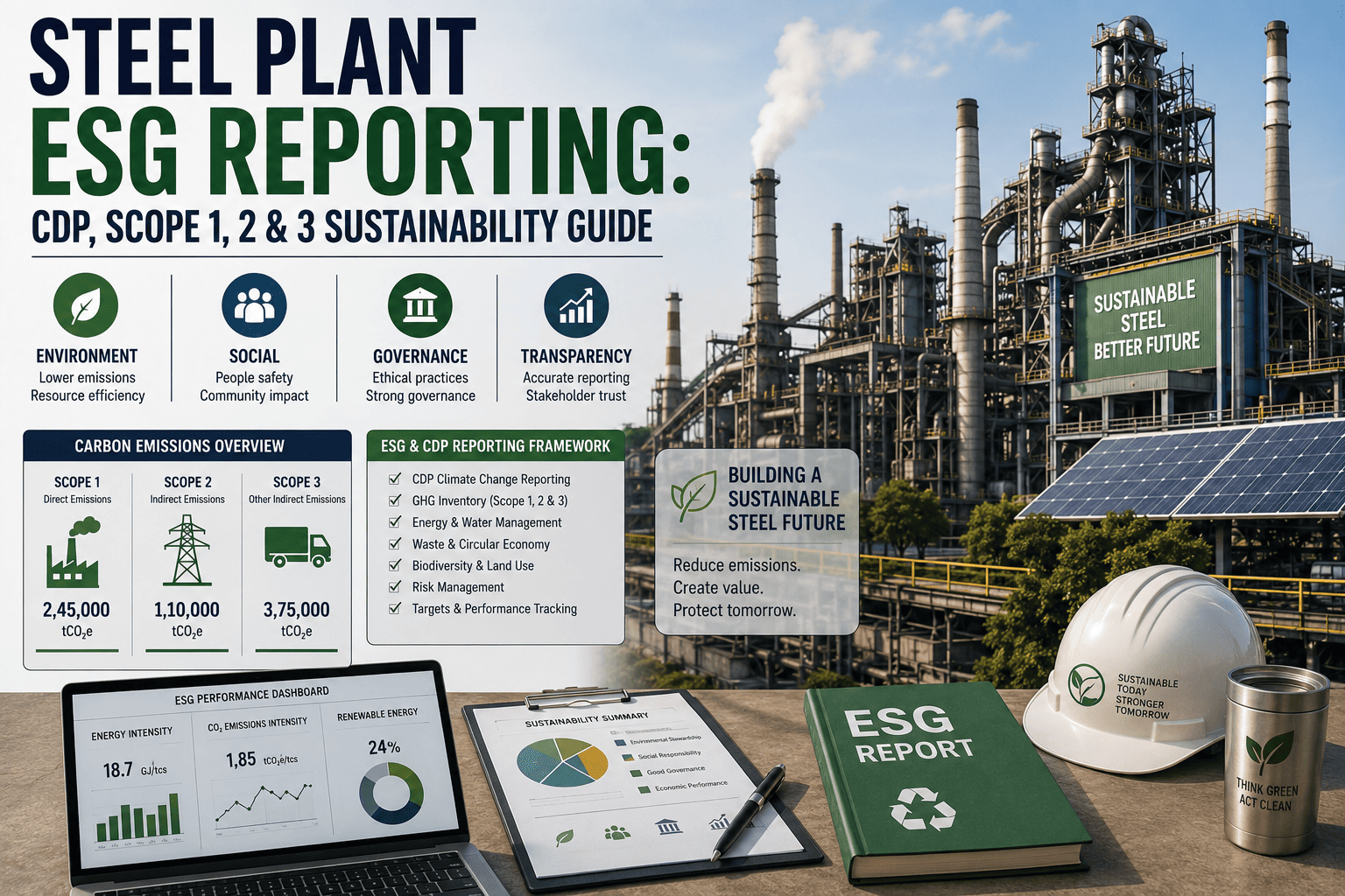 steel-plant-esg-reporting-cdp-sustainability-guide