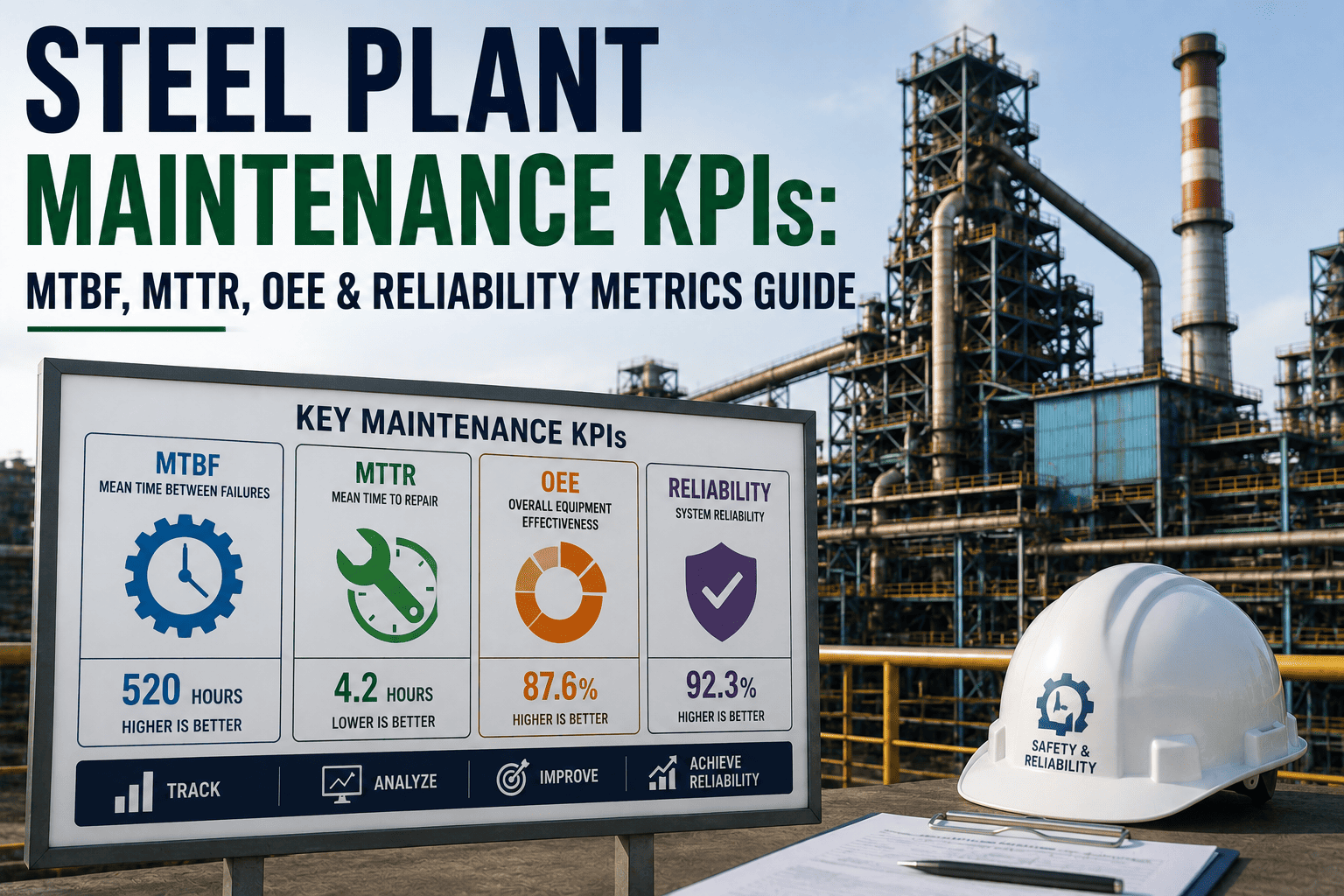 steel-plant-maintenance-kpis-mtbf-mttr-oee