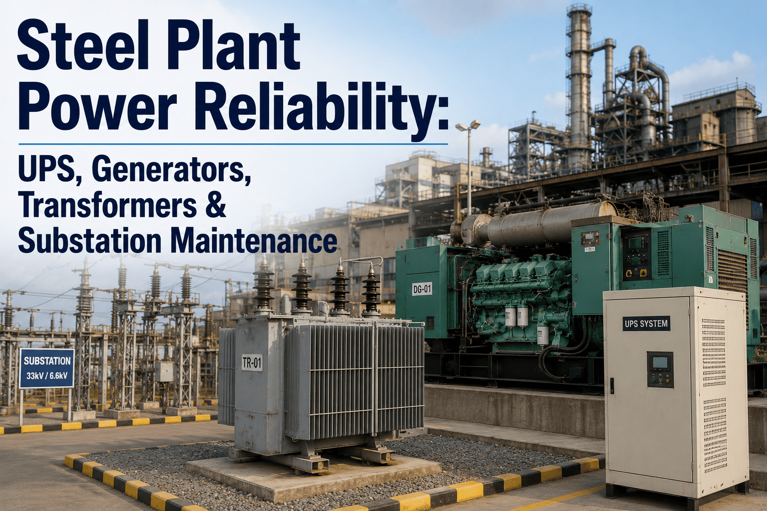steel-plant-power-reliability-ups-generators-transformers