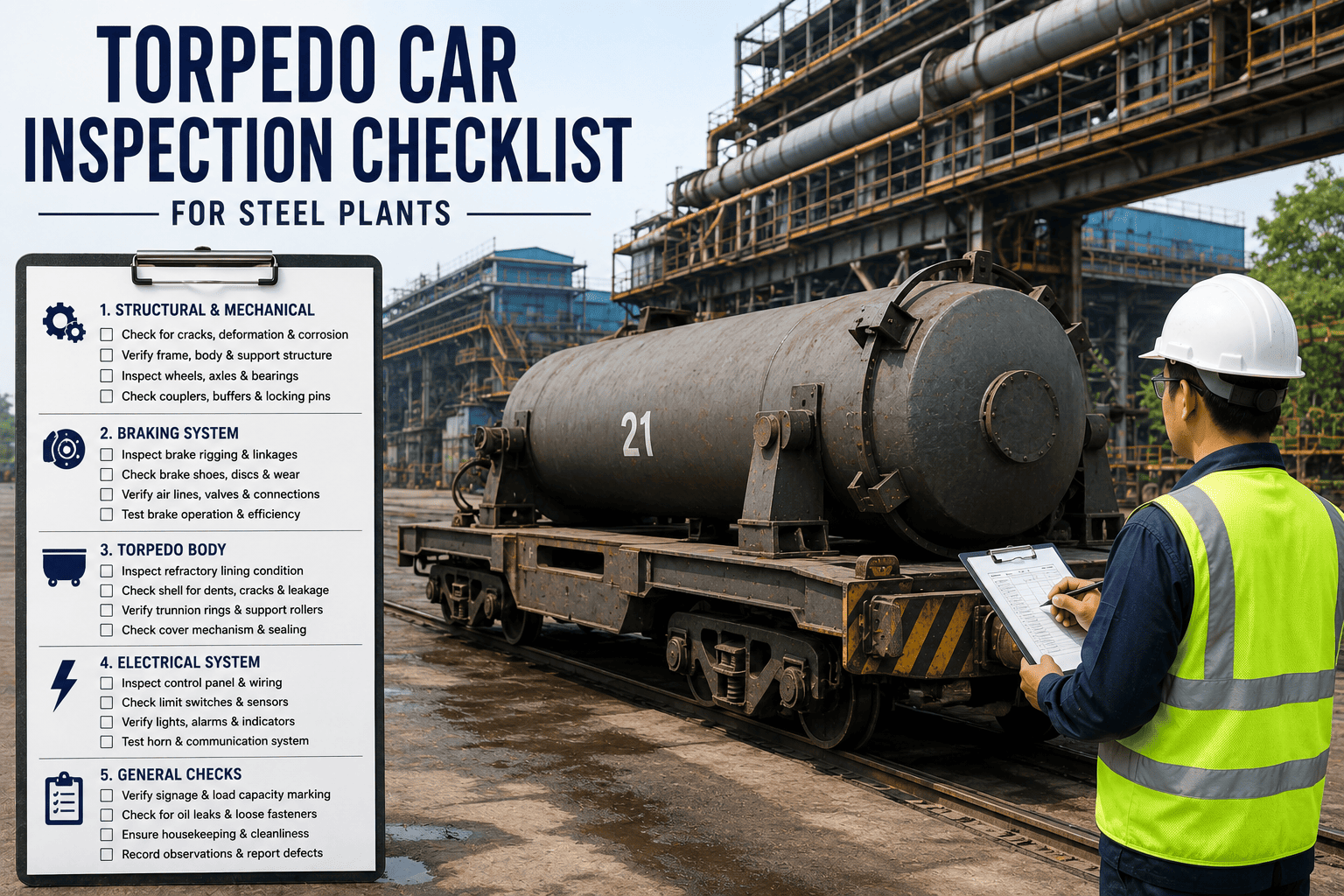 torpedo-car-inspection-checklist-steel-plants